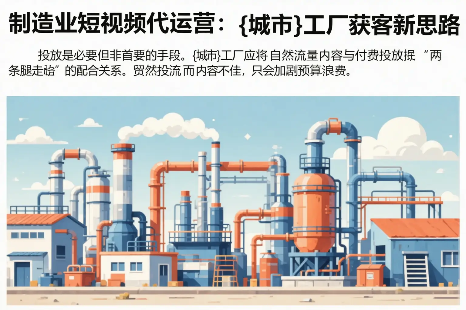制造业短视频代运营:阜康工厂获客新思路